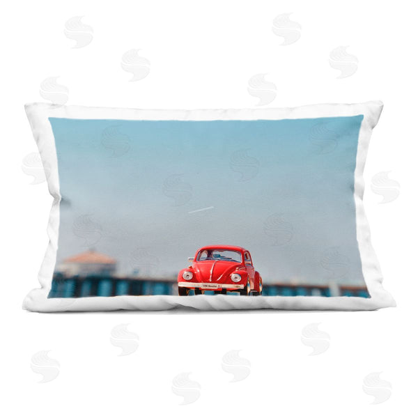 stupell industries Ashley Singleton | Red Vintage Car Adventure Printed Throw Pillow