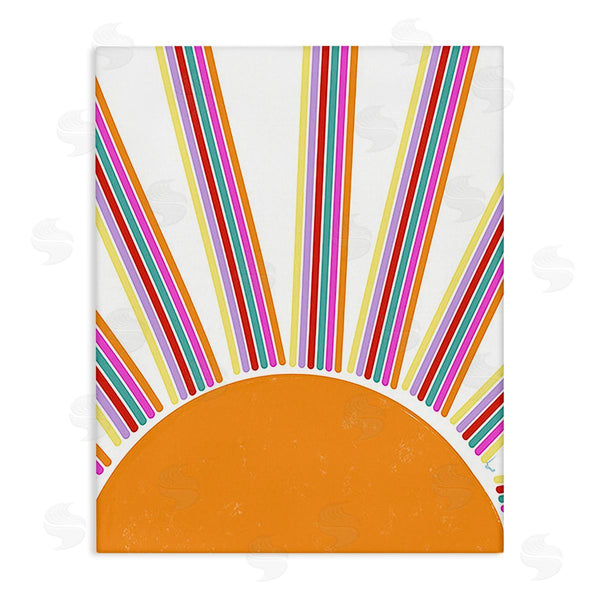 stupell industries Ashley Singleton | Retro Striped Sun Rays Wall Art