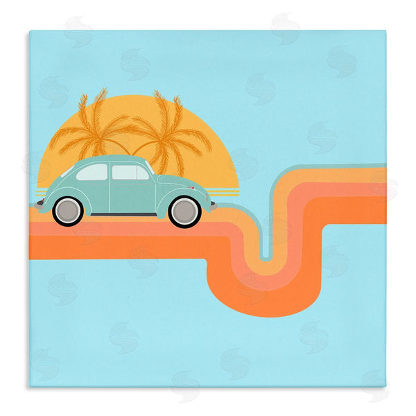 stupell industries Ashley Singleton | Retro Tropical Cruisin' Wall Art