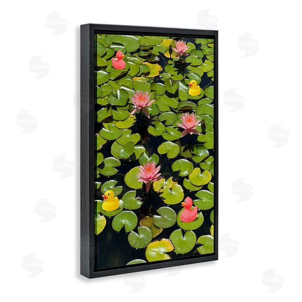 Stupell Industries Ashley Singleton | Rubber Ducks On Pond Lilies