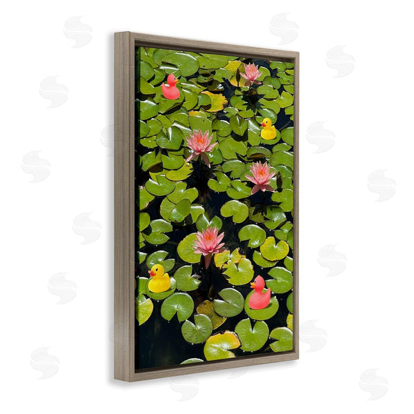 Stupell Industries Ashley Singleton | Rubber Ducks On Pond Lilies