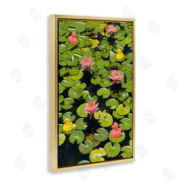 Stupell Industries Ashley Singleton | Rubber Ducks On Pond Lilies