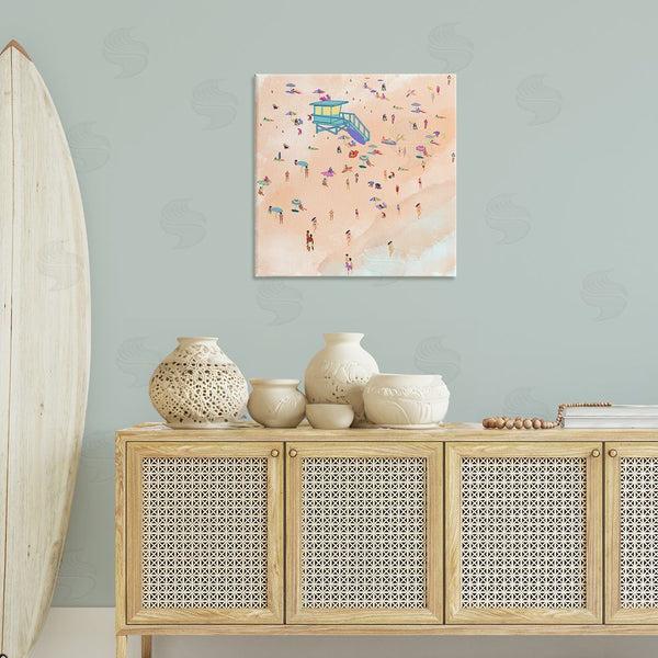Stupell Industries Ashley Singleton | Scatted Summer Beachgoers Wall Art
