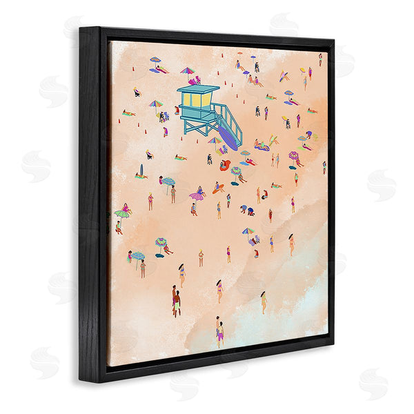 Stupell Industries Ashley Singleton | Scatted Summer Beachgoers Wall Art