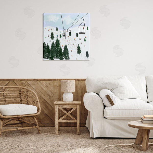 Stupell Industries Ashley Singleton | Ski Lift & Slopes Wall Art
