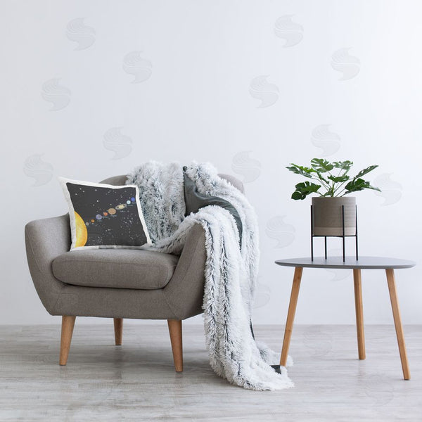 Stupell Industries Ashley Singleton | Solar System Planets Printed Throw Pillow