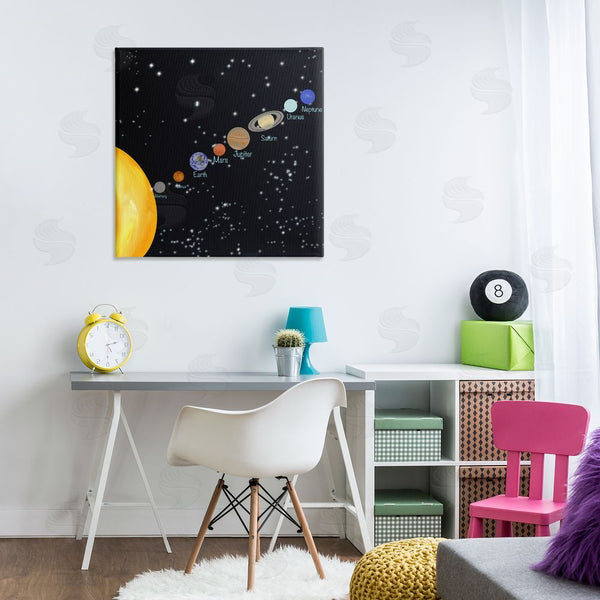Stupell Industries Ashley Singleton | Solar System Planets Wall Art