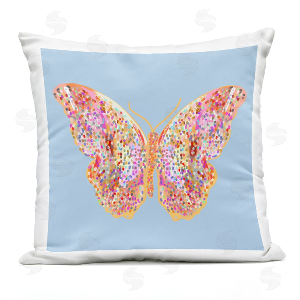 Stupell Industries Ashley Singleton | Speckled Glitzy Butterfly Printed Throw Pillow