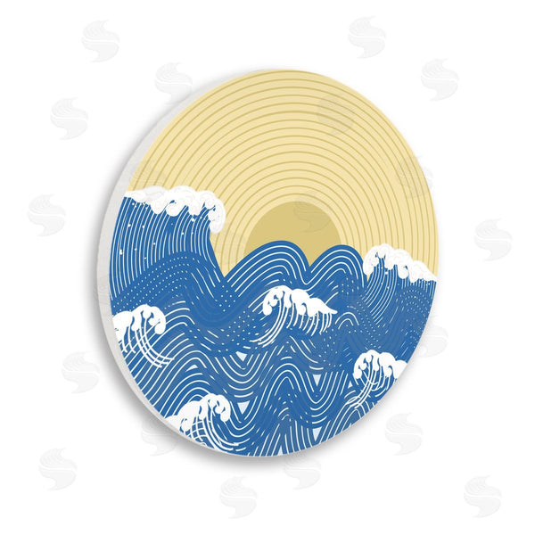 stupell industries Ashley Singleton | Sunny Wave Record Wall Art