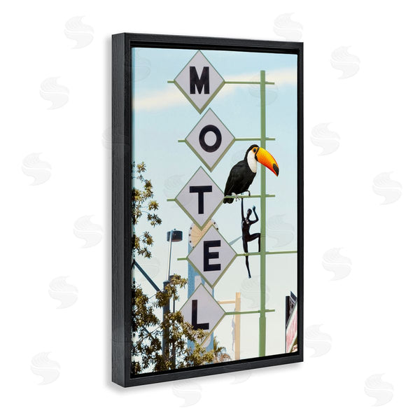 Stupell Industries Ashley Singleton | Toucan On Motel Sign