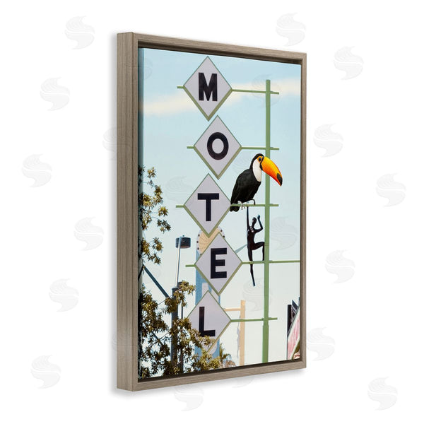 Stupell Industries Ashley Singleton | Toucan On Motel Sign