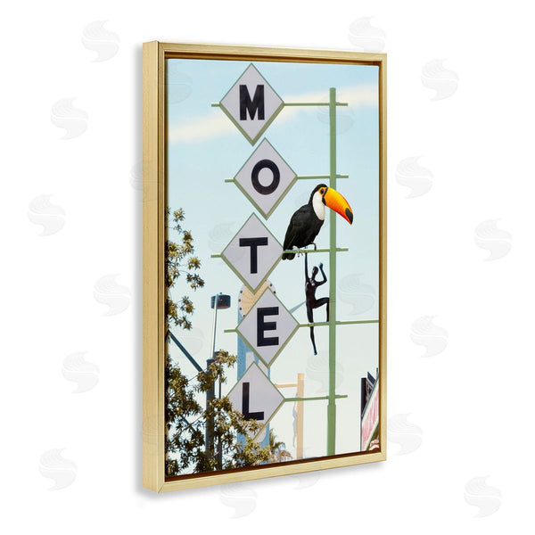 Stupell Industries Ashley Singleton | Toucan On Motel Sign