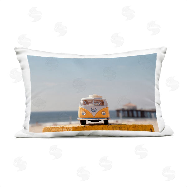 Stupell Industries Ashley Singleton | Vintage Car Model At Beach Printed Throw Pillow