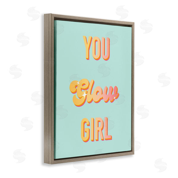 Stupell Industries Ashley Singleton | You Glow Girl Confidence Phrase Wall Art