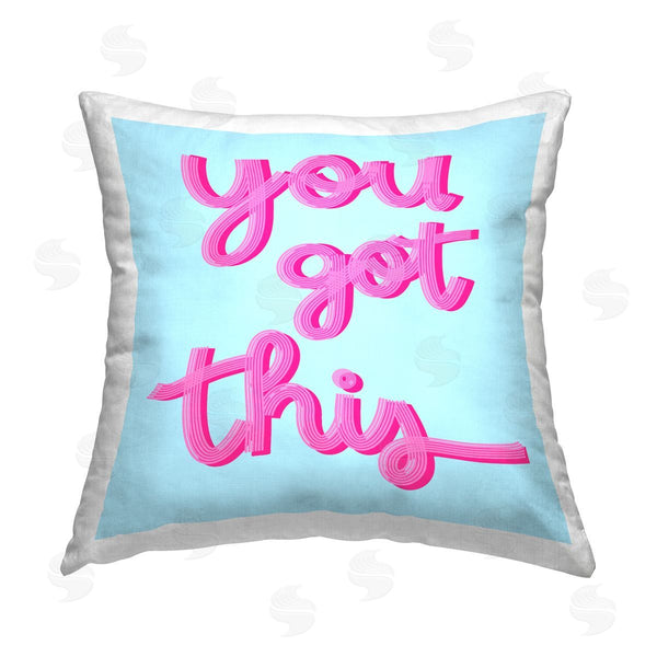 stupell industries Ashley Singleton | You Got This Pop Phrase Printed Throw Pillow