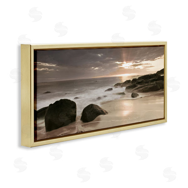 Stupell Industries Assaf Frank | Midnight Sunset On Beach