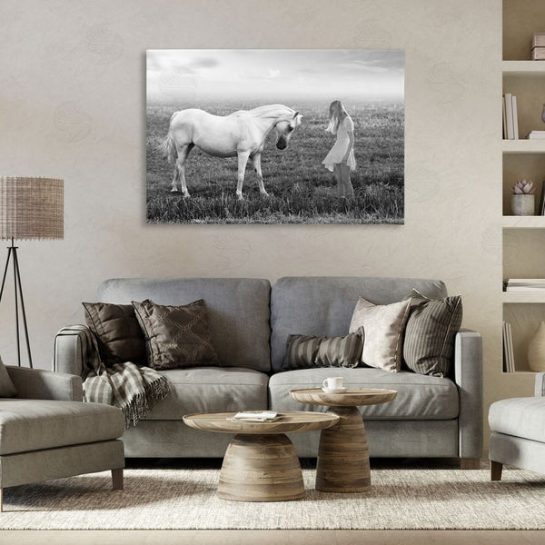 Stupell Industries Ata Alishahi | Her White Horse Wall Art