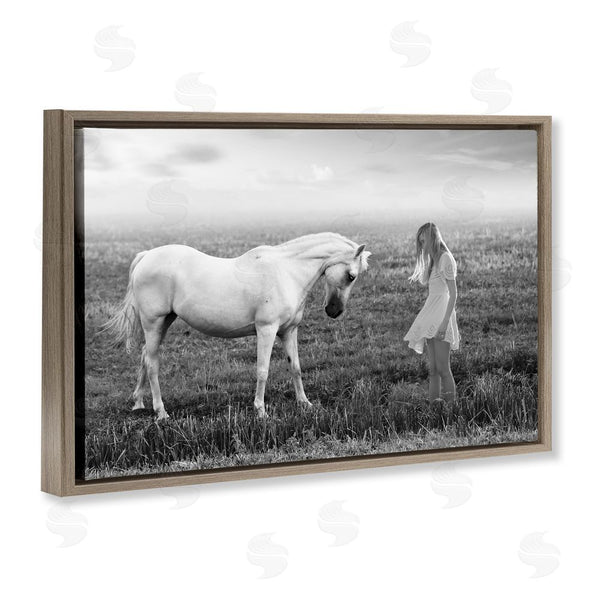 Stupell Industries Ata Alishahi | Her White Horse Wall Art