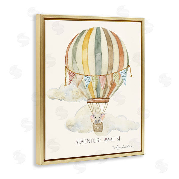Stupell Industries Audrey Jeanne Roberts | Adventure Awaits Soft Balloon