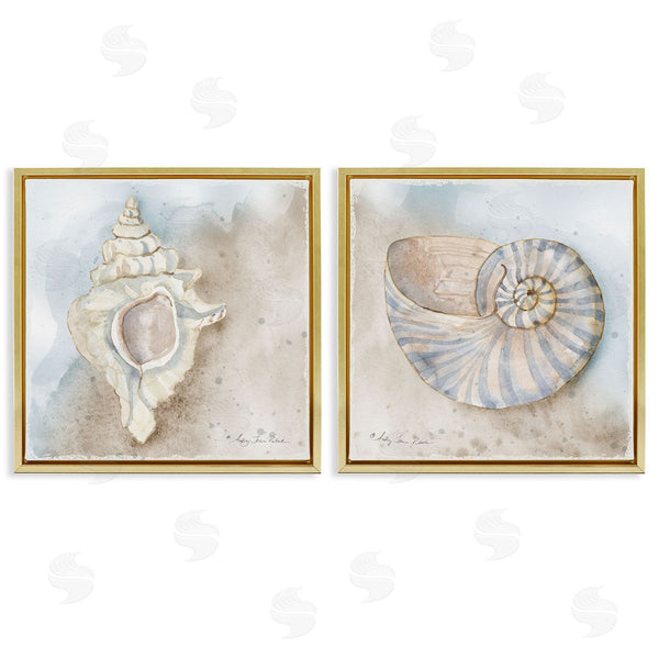 Stupell Industries Audrey Jeanne Roberts | Conch & Nautilus Ocean's Edge