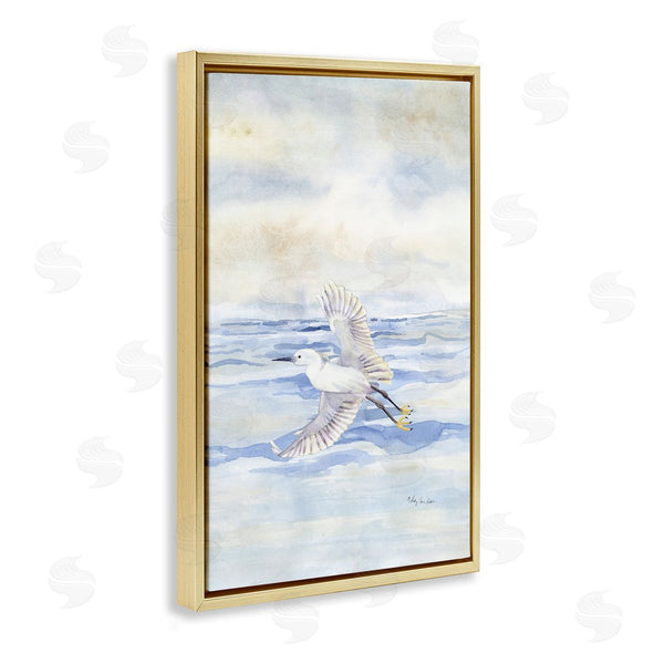 Stupell Industries Audrey Jeanne Roberts | Flying Heron Over Water