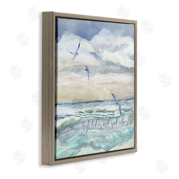 Stupell Industries Audrey Jeanne Roberts | High Tides Good Vibes Beach