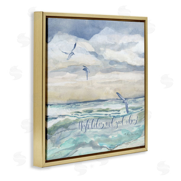 Stupell Industries Audrey Jeanne Roberts | High Tides Good Vibes Beach