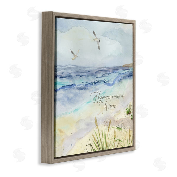Stupell Industries Audrey Jeanne Roberts | Inspiring Happiness Coastal Scene