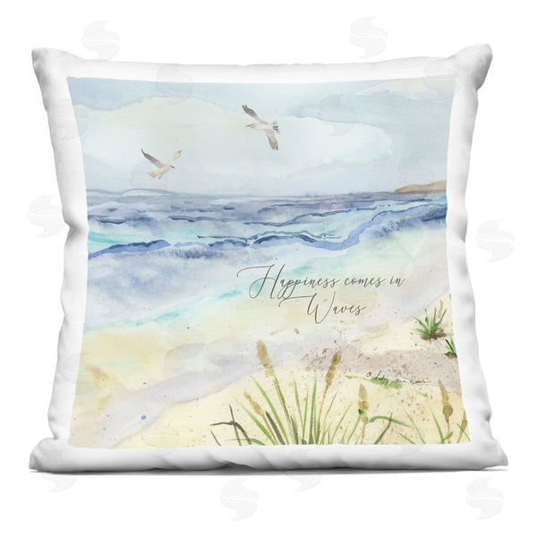 stupell industries Audrey Jeanne Roberts | Inspiring Happiness Coastal Scene Printed Throw Pillow