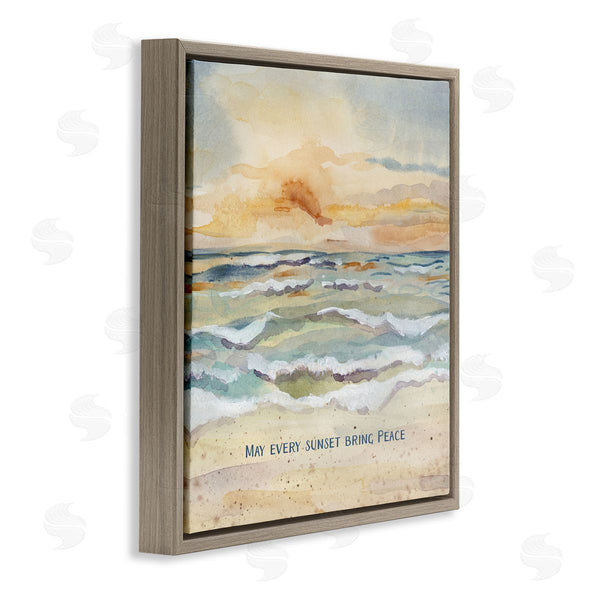 Stupell Industries Audrey Jeanne Roberts | May Every Sunset Bring Peace