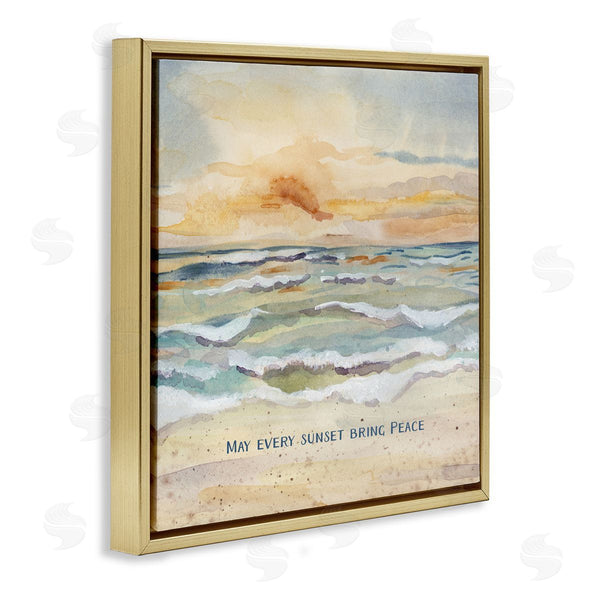 Stupell Industries Audrey Jeanne Roberts | May Every Sunset Bring Peace