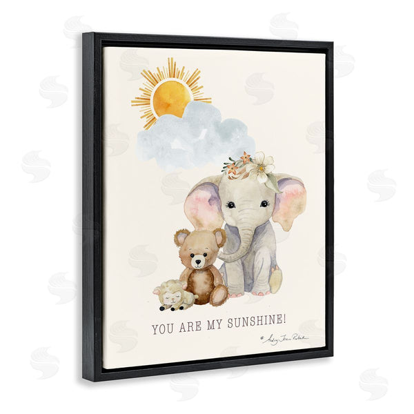 Stupell Industries Audrey Jeanne Roberts | My Sunshine Elephant & Teddy