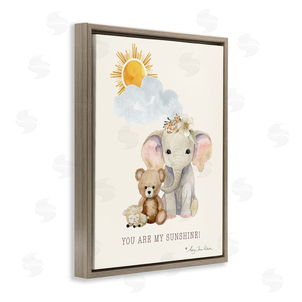 Stupell Industries Audrey Jeanne Roberts | My Sunshine Elephant & Teddy