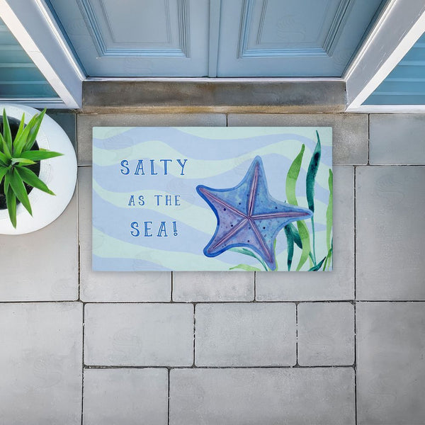 Stupell Industries Audrey Jeanne Roberts | Salty As The Sea Non-Woven Door Mat