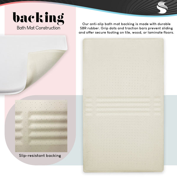 Stupell Industries Audrey Jeanne Roberts | Salty As The Sea Plush Bath Mat