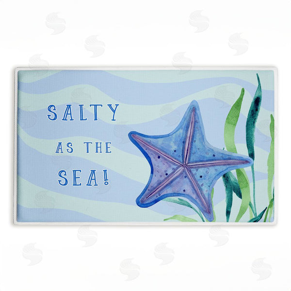 stupell industries Audrey Jeanne Roberts | Salty As The Sea Plush Bath Mat