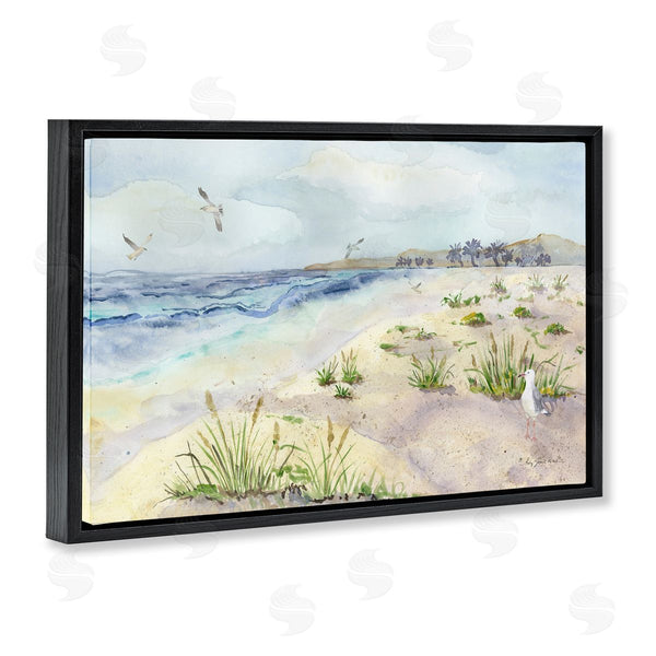 Stupell Industries Audrey Jeanne Roberts | Seagulls Over Beach