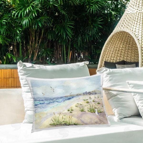 Stupell Industries Audrey Jeanne Roberts | Seagulls Over Beach