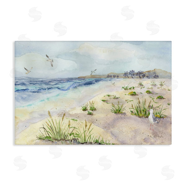 stupell industries Audrey Jeanne Roberts | Seagulls Over Beach