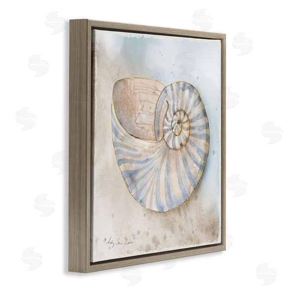 Stupell Industries Audrey Jeanne Roberts | Spiral Nautilus On Shore