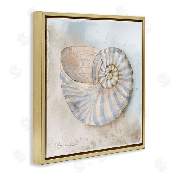 Stupell Industries Audrey Jeanne Roberts | Spiral Nautilus On Shore