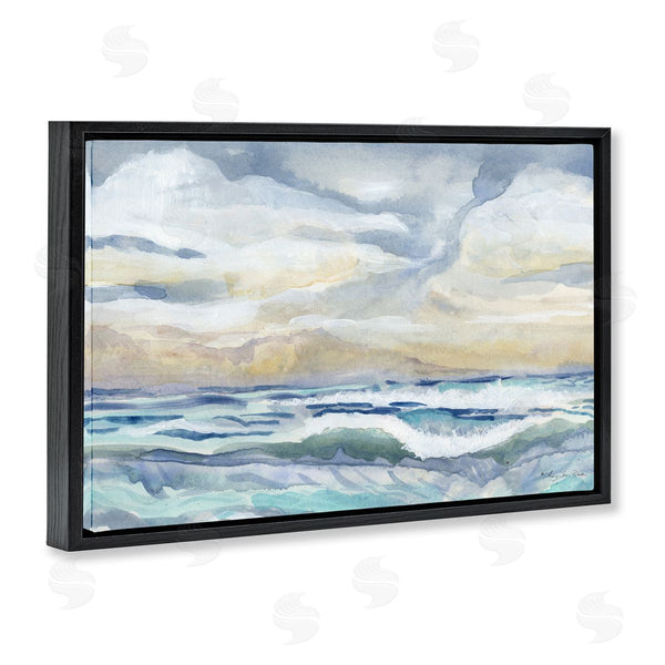Stupell Industries Audrey Jeanne Roberts | Subtle And Serene Cloudy Sea