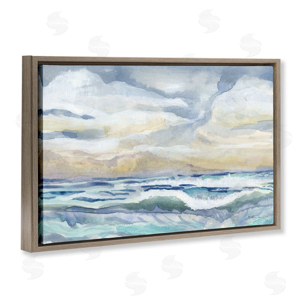 Stupell Industries Audrey Jeanne Roberts | Subtle And Serene Cloudy Sea