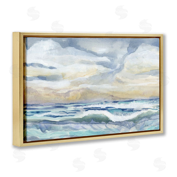 Stupell Industries Audrey Jeanne Roberts | Subtle And Serene Cloudy Sea