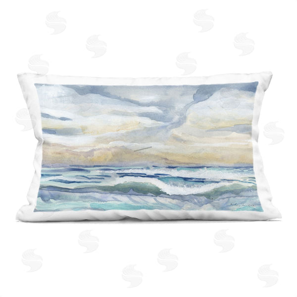 stupell industries Audrey Jeanne Roberts | Subtle and Serene Cloudy Sea Printed Throw Pillow