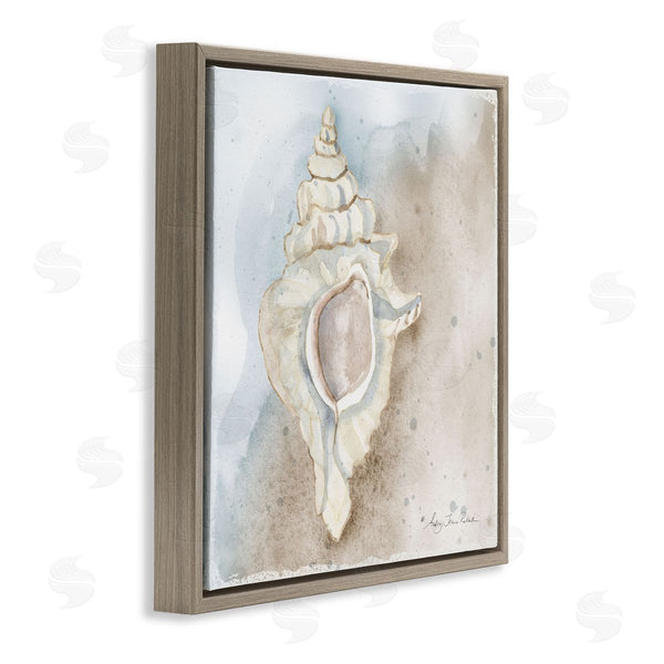 Stupell Industries Audrey Jeanne Roberts | Subtle Conch On Shore