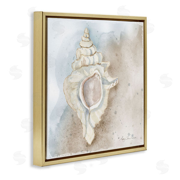 Stupell Industries Audrey Jeanne Roberts | Subtle Conch On Shore