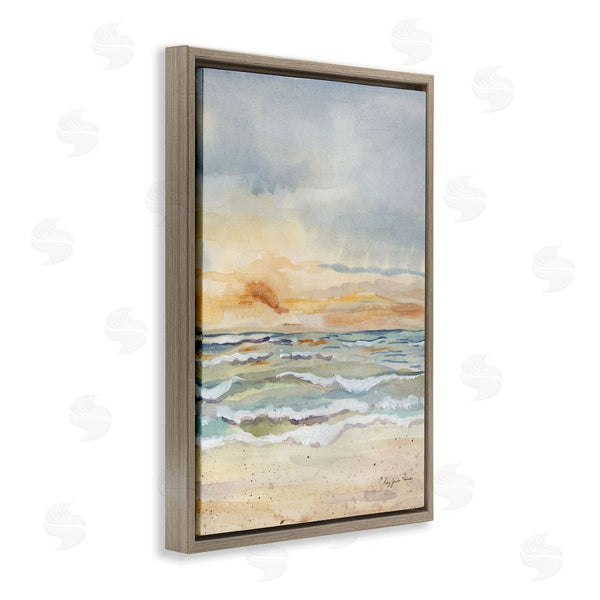 Stupell Industries Audrey Jeanne Roberts | Sunrise Serenity Sea Waves