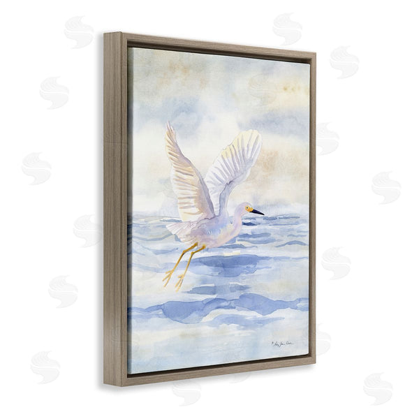 Stupell Industries Audrey Jeanne Roberts | Swan Flying Over Water