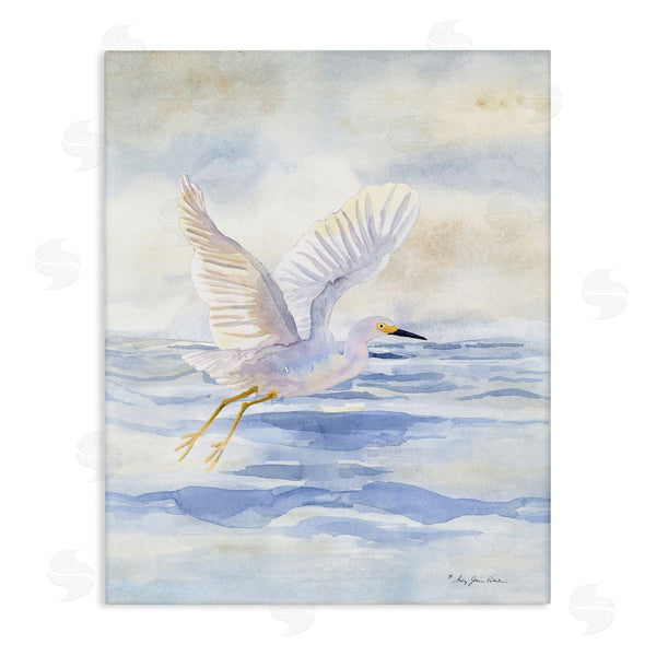 stupell industries Audrey Jeanne Roberts | Swan Flying Over Water